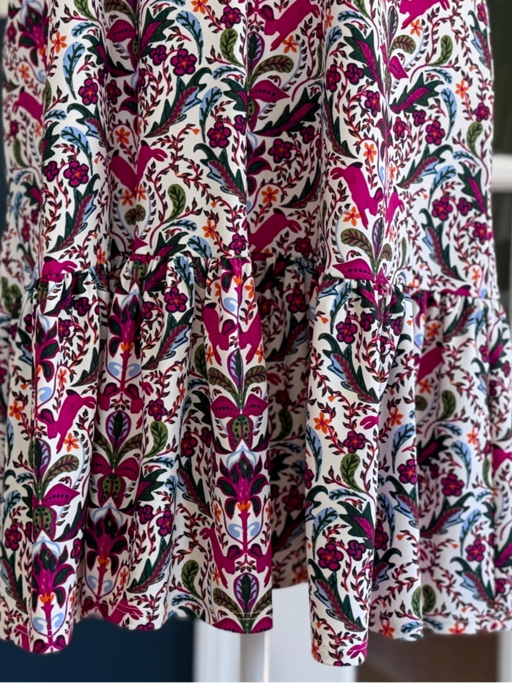 NWT Jude Connally Tierney Dress in Whimsy Hidden Rabbit Print | Size Small - Picture 7 of 16
